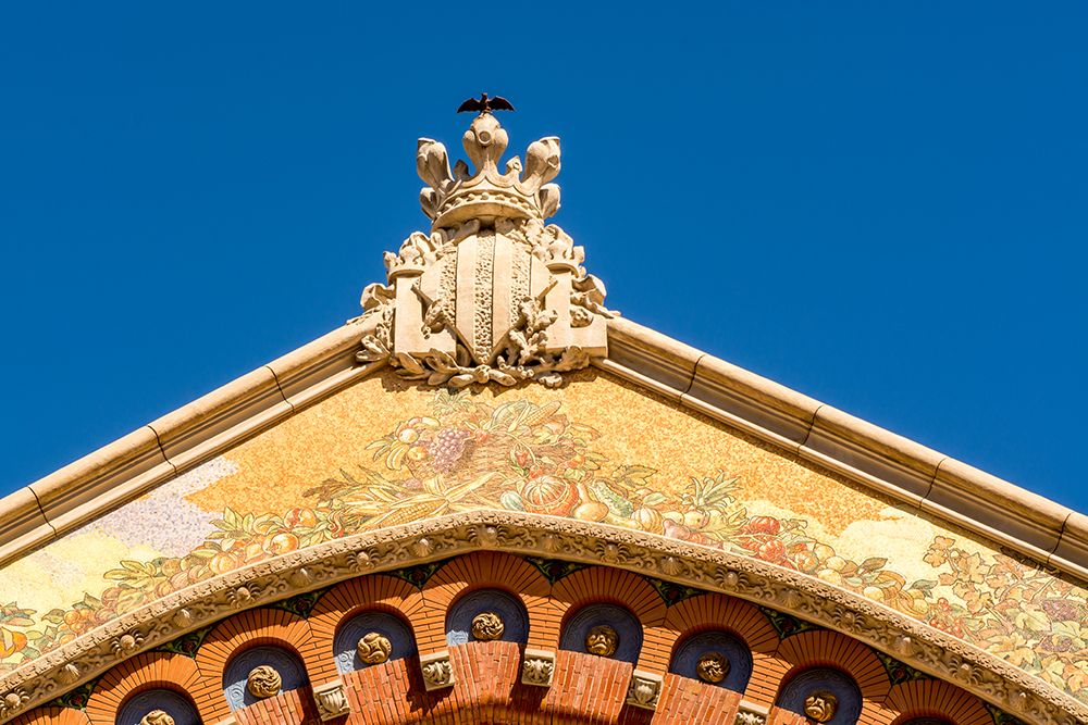 Details of the Mercat de Colon (Columbus Market), Valencia, Spain.